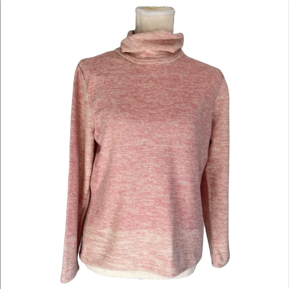 J. Jill | Sweaters | J Jill Heathered Pink Ombr Turtleneck Sweater Womens  Size Large | Poshmark